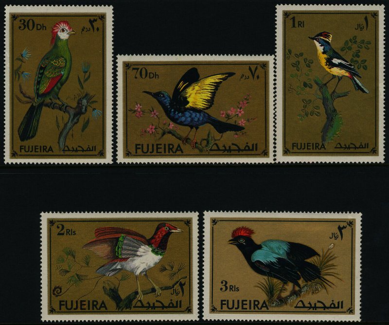 Fujeira MI 852-6 MNH Birds, Art