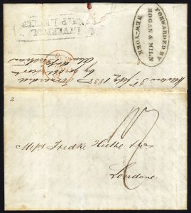Mexico, 1837 Folded letter from Veracruz to London, per packet Nightingale ...