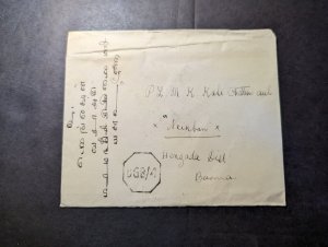 1939 British Burma Cover to Neikban PLMK Kali Chettem Aul