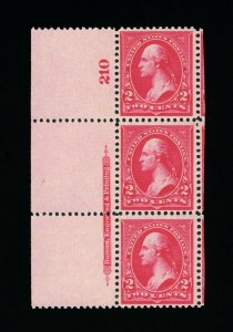 EXCEPTIONAL SCOTT #267 VF-XF MINT OG NH TYPE-II FULL BEP IMPRINT PLATE 210 STRIP