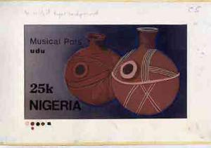 Nigeria 1990 Pottery - original hand-painted artwork for ...