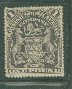 Rhodesia (1890-1923) #72 Unused Single