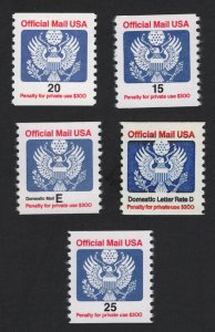 United States MINT Scott Number O138A - O141   MNH  VF  #A9  - BARNEYS 