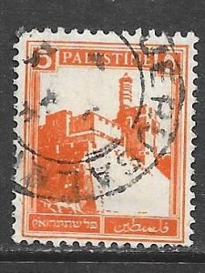 Palestine 67: 5m Citadel, Jerusalem, used, F