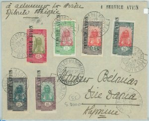 74180 - DJIBOUTI Somalis - Postal History - AIRMAIL Flight COVER # 1a 1929-