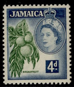 JAMAICA QEII SG164, 4d bronze-green & blue, NH MINT.