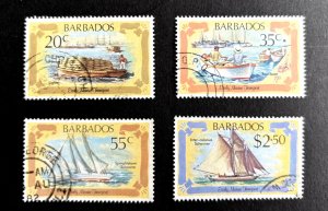 Barbados: 1982, Early Marine Transport,  MNH set