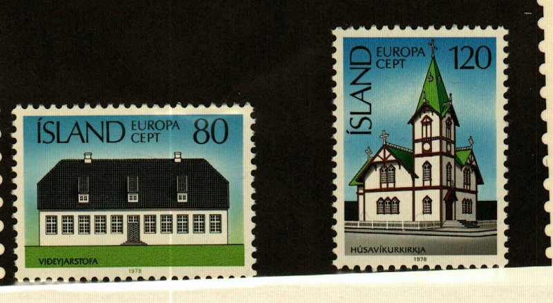 Iceland #506-7 Mint on paper