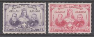 US, 1947 Centenary International Philatelic Exhibition, New Yok, 2 show labels