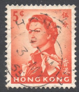 Hong Kong Scott 203 - SG196, 1962 Elizabeth II 5c used