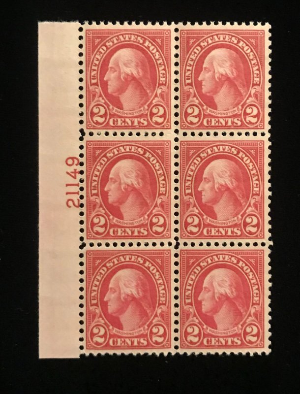 634 Electric Eye Plate Block of 6, MNH