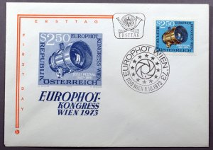 Austria #956 First Day Cover EUROPHOT Photographic Congress Vienna