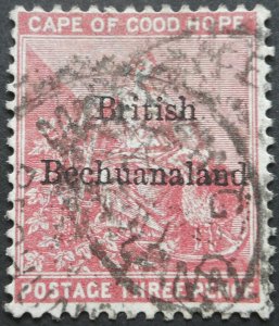 Bechuanaland 1885 Three Pence SG 2 used