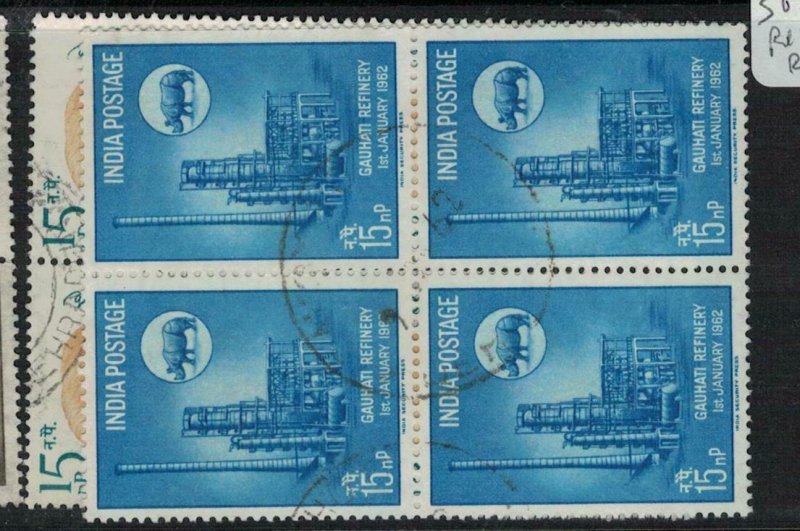 India SC 439, 449 Block of 3 VFU (6eef)