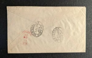 1924 Kingston Jamaica Registered Cover to Buffalo NY Via New York City