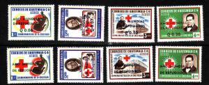 D2-Guatemala-Sc#C235-C242-unused NH airmail set-1960-World R