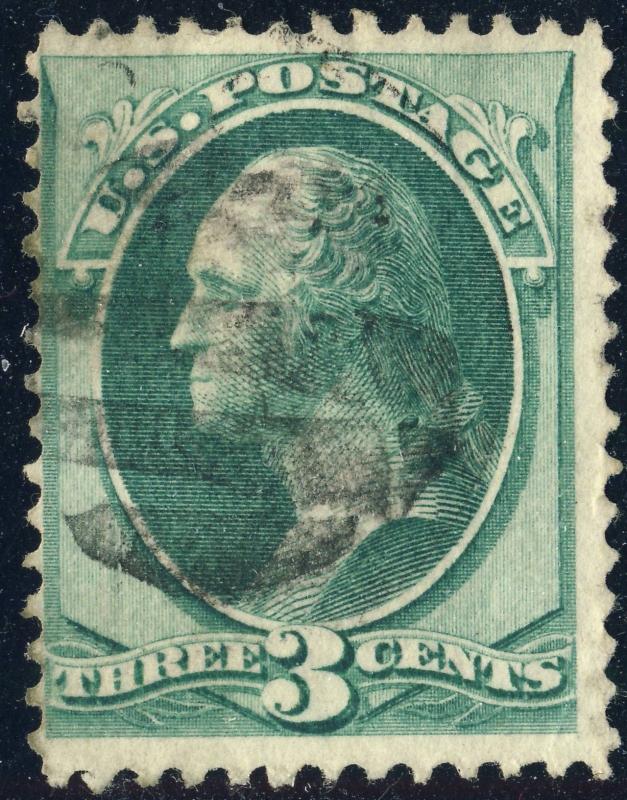 US - 1870 - Sc.147 3c green - Good Used