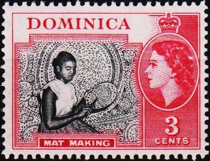 Dominica. 1954 3c S.G.144 Mounted Mint