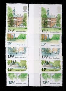 SG1120-1124, COMPLETE SET, NH MINT. GUTTER PAIRS.