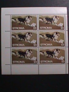 ​STROMA 1970 -EXPO'70 OSAKA-JAPAN-LOVELY BEAUTIFUL DOG MNH SHEET  VERY FINE