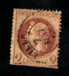 France Sc # 30 Space filler USED Valued @ $ 22.50