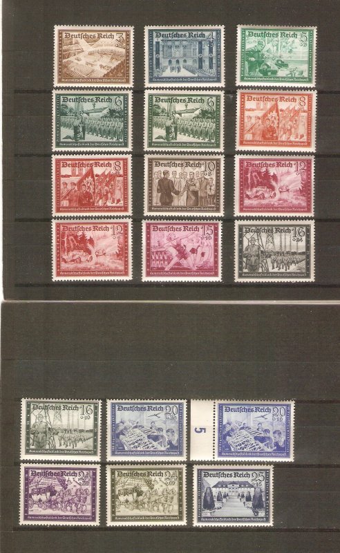 Germany 1939-41 Postal Employees issue cpl. mint NH