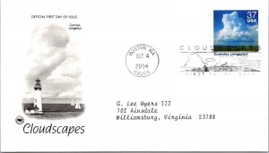 FDC 2004 SC #3878 Cumulus Congestus - Boston MA - Single - J3140