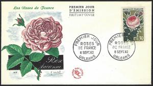 France #1044 Sept. 8, 1962 Orleans First Day Cover Unaddressed (FDC-1)