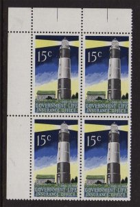 New Zealand 1975 15c Lighthouse Chalky Paper