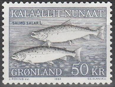 Greenland #141 F-VF Unused CV $20.00 (S3829)