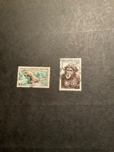 Stamps French West Africa Scott #62-3 used