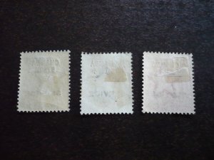 Stamps - India Chamba - Scott# O27-O29 - Mint Hinged & Used Part Set of 3 Stamps