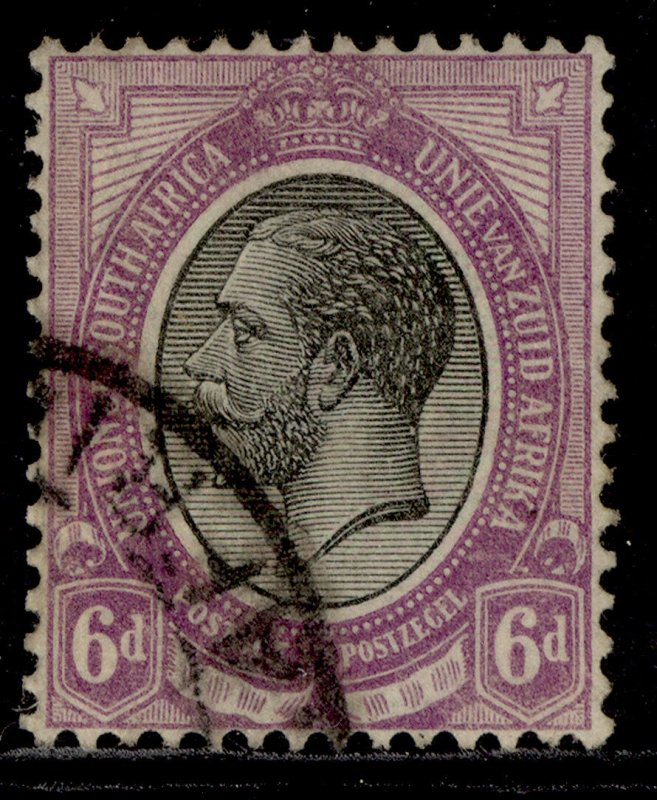 SOUTH AFRICA GV SG11, 6d black & violet, FINE USED. 