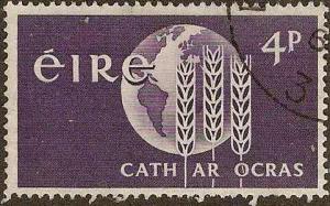 Ireland - #186 -Used- 1963 - Globe - 4p - SCV-$0.20