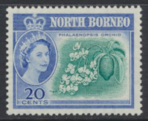 North Borneo  SG 397  SC# 286  MLH  Butterfly Orchid  see scans  and details 