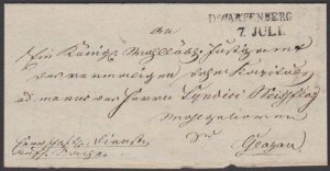 POLAND c1850 cover - folded wrapper ex WARTEMBERG...........................P842