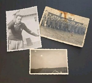 WW2 WWII German Third Reich Photo Lot Luftwaffe + Steel Helmet Soldiers