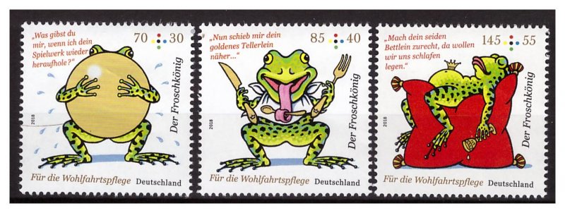 GERMANY 2018 Princess & The Frog 3v  MNH