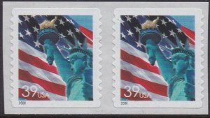3980 Flag Coil Pair MNH