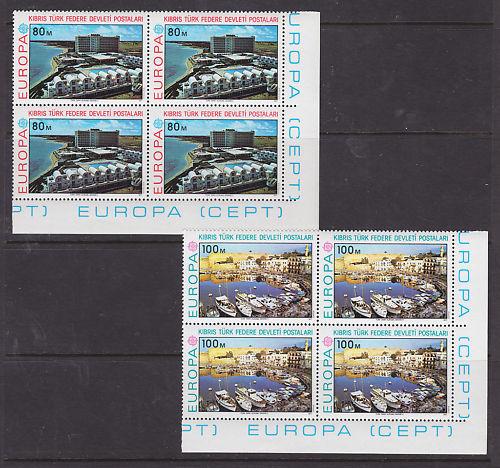 Turkish Northern Cyprus Sc 41-2 MNH. 1977 EUROPA Blocks