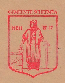 Meter cover Netherlands 1989 Bible - Nehemiah - Jerusalem - Municipal coat of ar