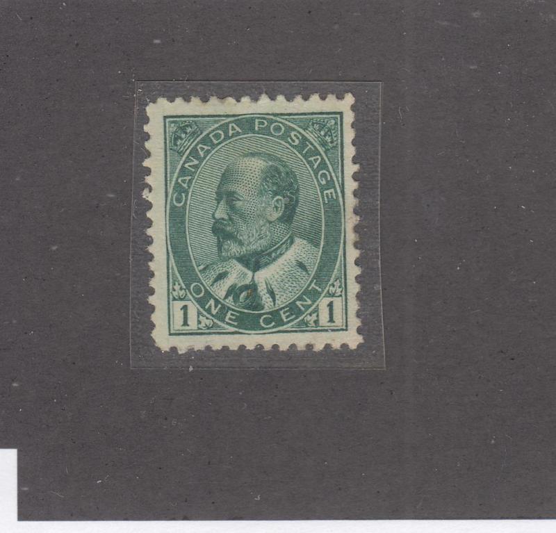 CANADA # 89i VF-MVLH 1ct KEV11 DEEP GREEN CAT VALUE $90