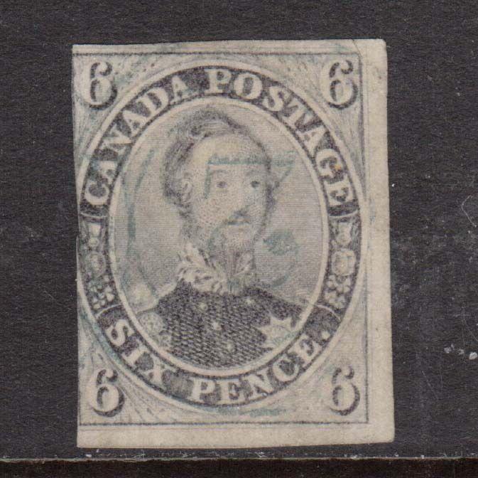 Canada #5d Used With 4 Ring 2 Cancel In Blue **With Certificate**