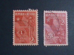 ​CUBA-LION CLUB-ROTARY CLUB OF CUBA USED-VERY OLD STAMP-VERY FINE PLEASE WATCH