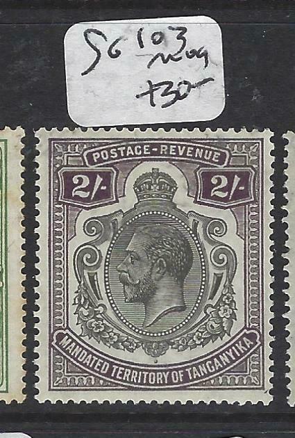 TANGANYIKA (P3105B) KGV  2/-  SG 103   MOG