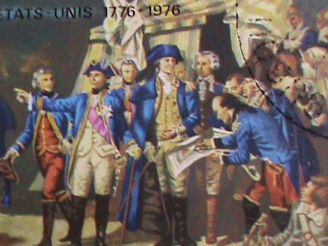 ​UPPER VOLTA-1976 BICENTENARY OF AMERICAN REVOLUTION- WHITE HOUSE- CTO S/S VF