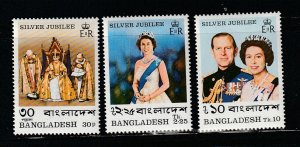 Bangladesh 123-125 Set MH Queen Elizabeth