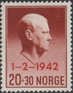 Norway, #B26  MH,  From 1942