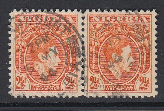 NIGERIA, Scott 57, used pair