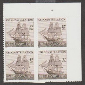 U.S. Scott #3869 USS Constellation Stamps - Mint NH Plate Block